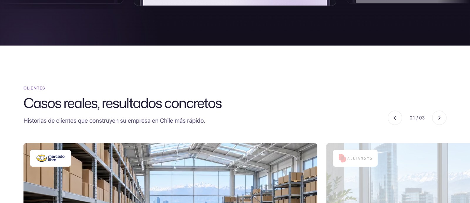 Sección 2 de la web de NSS Legal & Tax